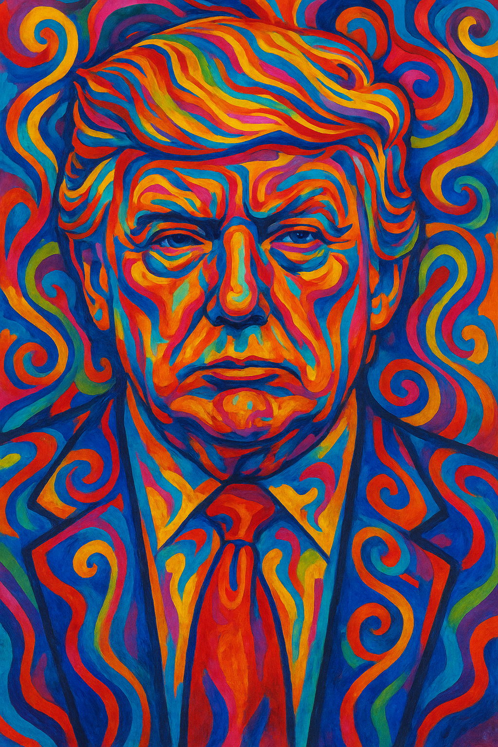 Donald Trump Abstract Poster Print