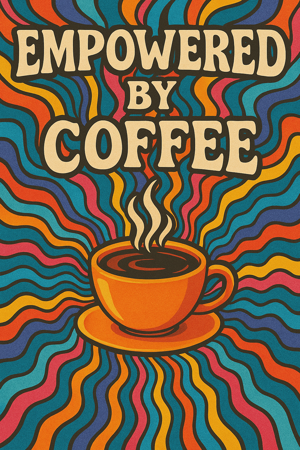 Empowered By Coffee Poster Print
