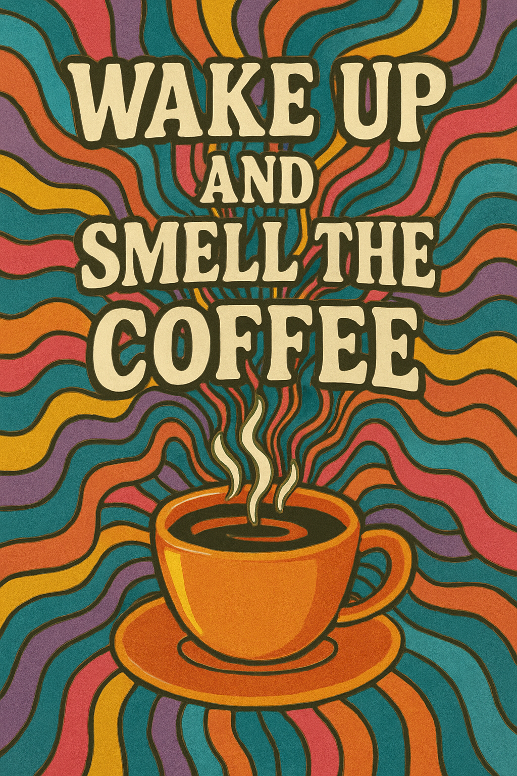 Wake Up and Smell The Coffee Poster Print