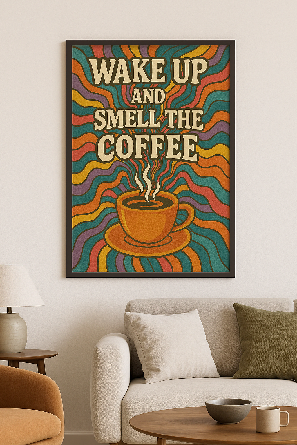 Wake Up and Smell The Coffee Poster Print